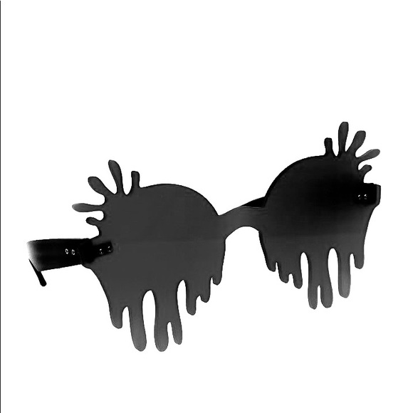 ISO ISLYNYC original BLACK SPLASH ACRYLIC GLASSES - Picture 2 of 2